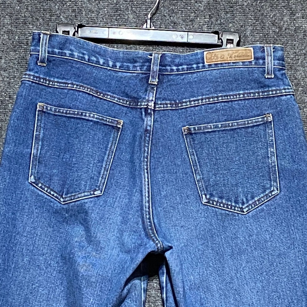 Bill Blass Mom Jeans Women's 12P Petite Easy Fit High Rise Blue Denim 90s BP0249
